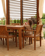 Chaise de jardin Bois d'acacia Marron