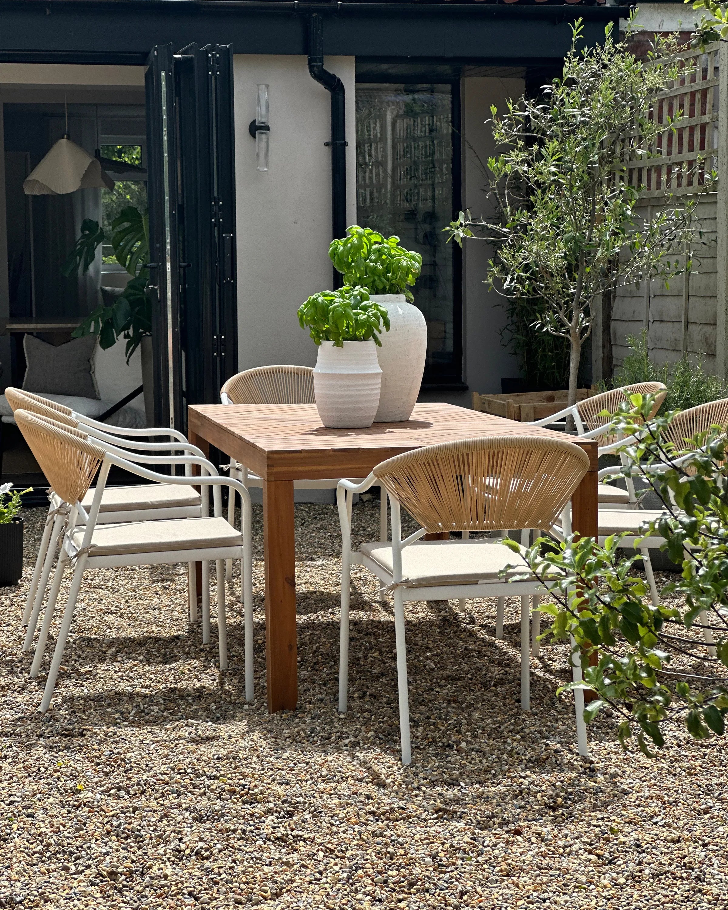 Table de salle à manger de jardin 180 cm 90 cm Bois d'acacia Marron