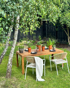 Table de salle à manger de jardin 180 cm 90 cm Bois d'acacia Marron