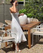 Table de salle à manger de jardin 180 cm 90 cm Bois d'acacia Marron