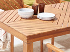 Table de salle à manger de jardin 180 cm 90 cm Bois d'acacia Marron