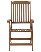 Chaise de jardin Bois d'acacia Marron foncé