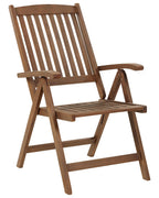 Chaise de jardin Bois d'acacia Marron foncé