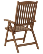 Chaise de jardin Bois d'acacia Marron foncé