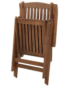 Chaise de jardin Bois d'acacia Marron foncé