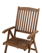 Chaise de jardin Bois d'acacia Marron foncé