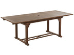 Tavolo da pranzo allungabile da giardino 160/220 cm 90 cm Legno d'acacia Marrone scuro