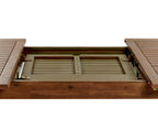 Table de salle à manger de jardin extensible 160/220 cm 90 cm Bois d'acacia Marron foncé