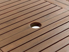 Table de salle à manger de jardin extensible 160/220 cm 90 cm Bois d'acacia Marron foncé