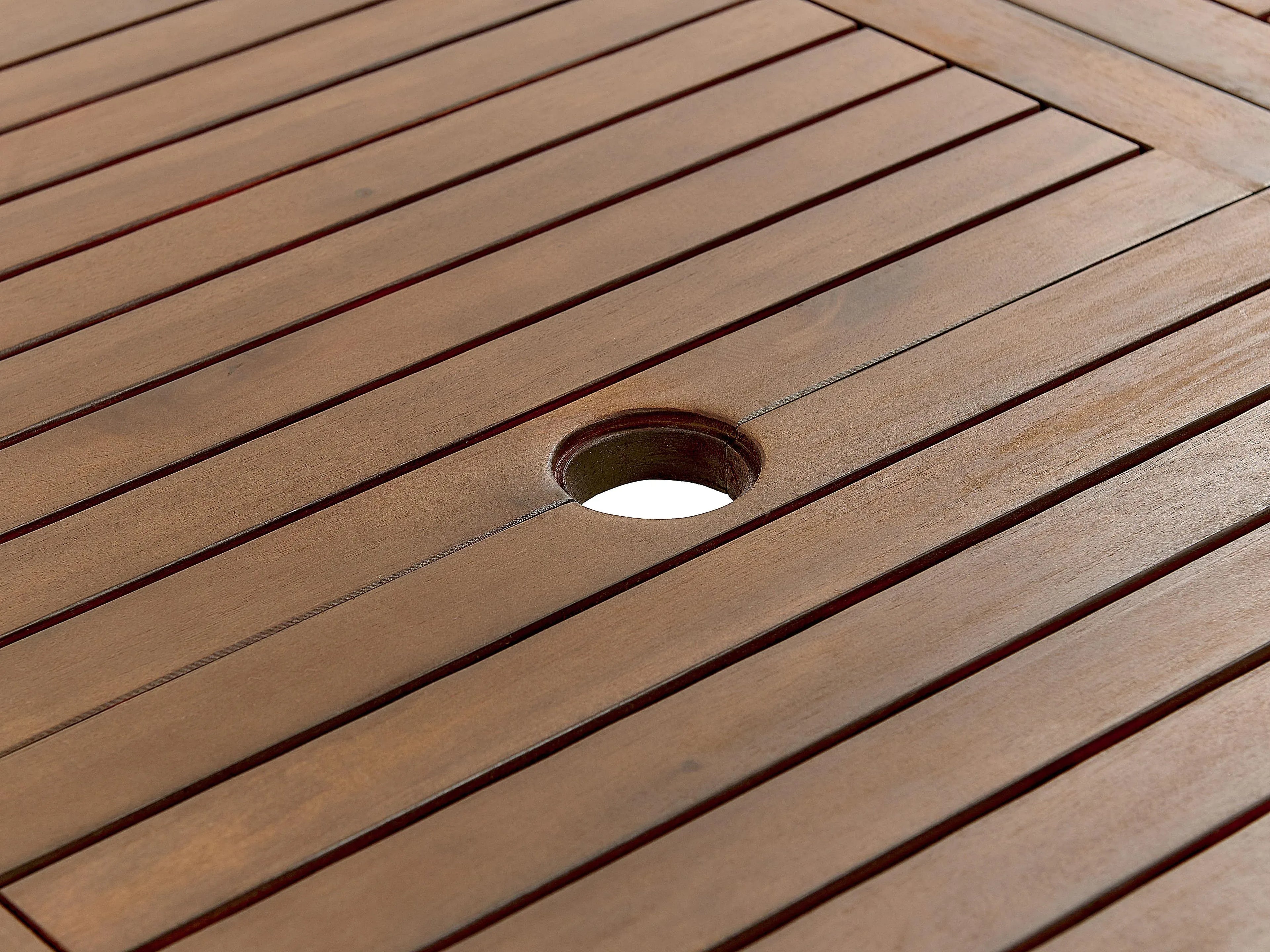 Table de salle à manger de jardin extensible 160/220 cm 90 cm Bois d'acacia Marron foncé