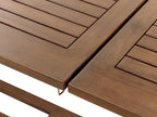 Table de salle à manger de jardin extensible 160/220 cm 90 cm Bois d'acacia Marron foncé