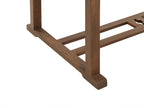 Table de salle à manger de jardin extensible 160/220 cm 90 cm Bois d'acacia Marron foncé