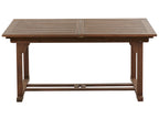 Table de salle à manger de jardin extensible 160/220 cm 90 cm Bois d'acacia Marron foncé