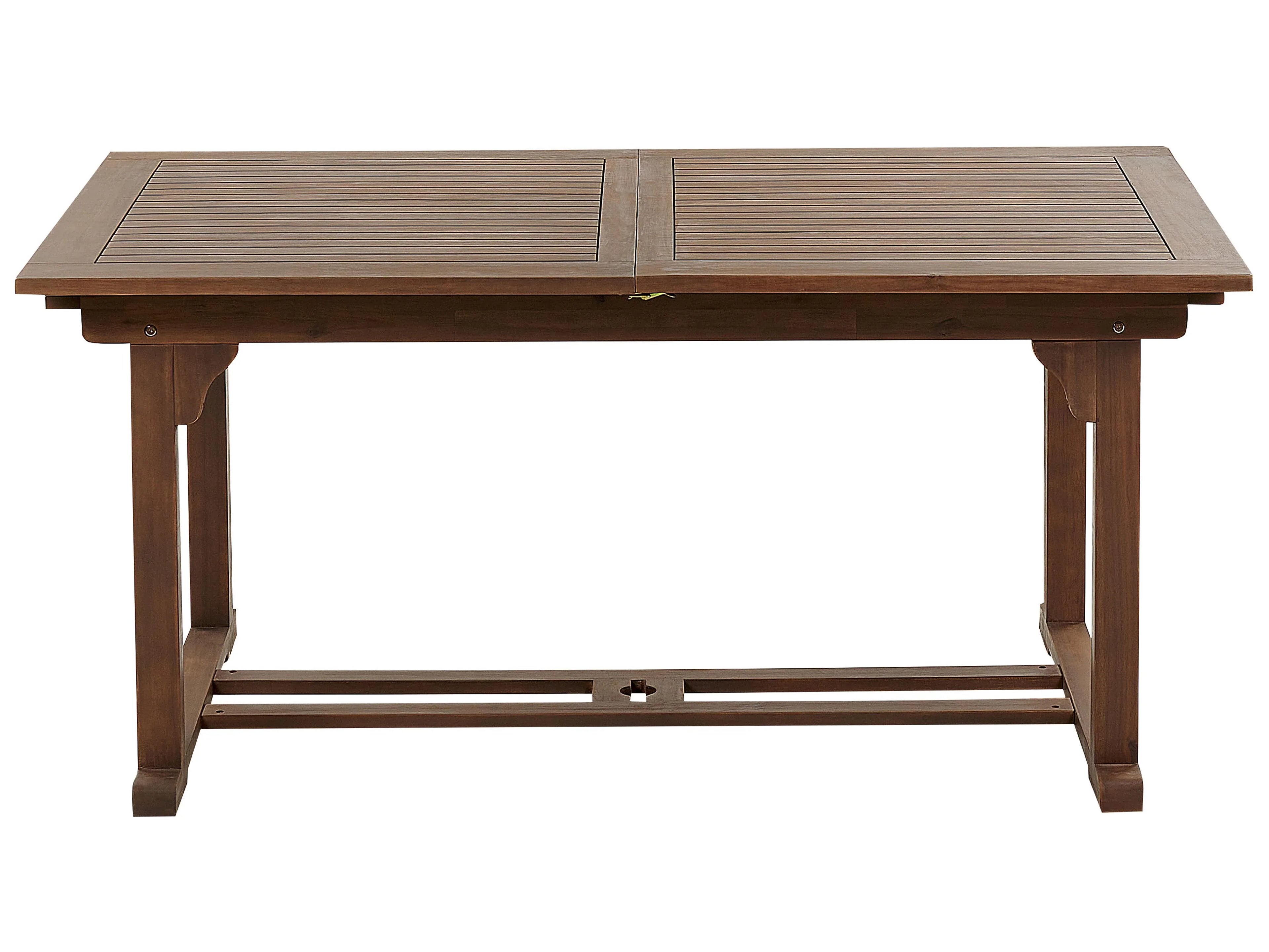 Table de salle à manger de jardin extensible 160/220 cm 90 cm Bois d'acacia Marron foncé