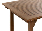 Table de salle à manger de jardin extensible 160/220 cm 90 cm Bois d'acacia Marron foncé