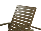 Bain de soleil en bois d'acacia marron foncé