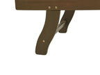 Bain de soleil en bois d'acacia marron foncé