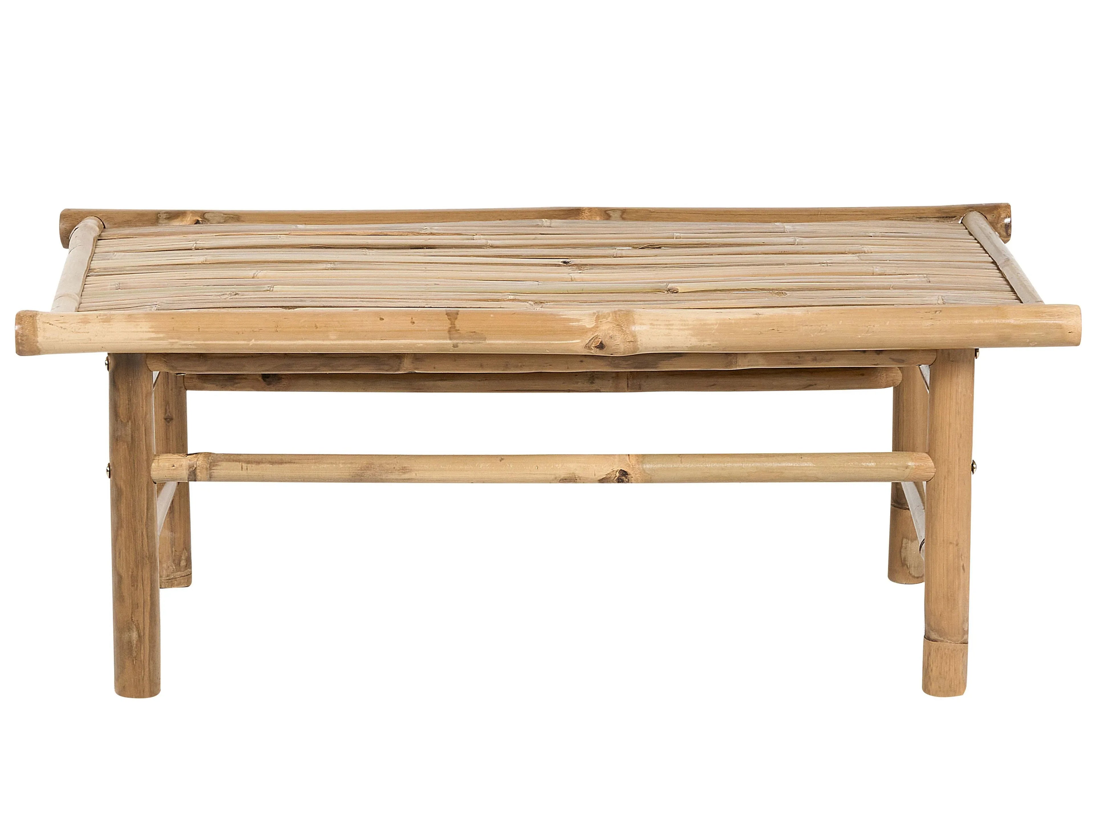 Table de jardin 45 cm 80 cm Bambou Marron