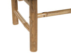 Table de jardin 45 cm 80 cm Bambou Marron