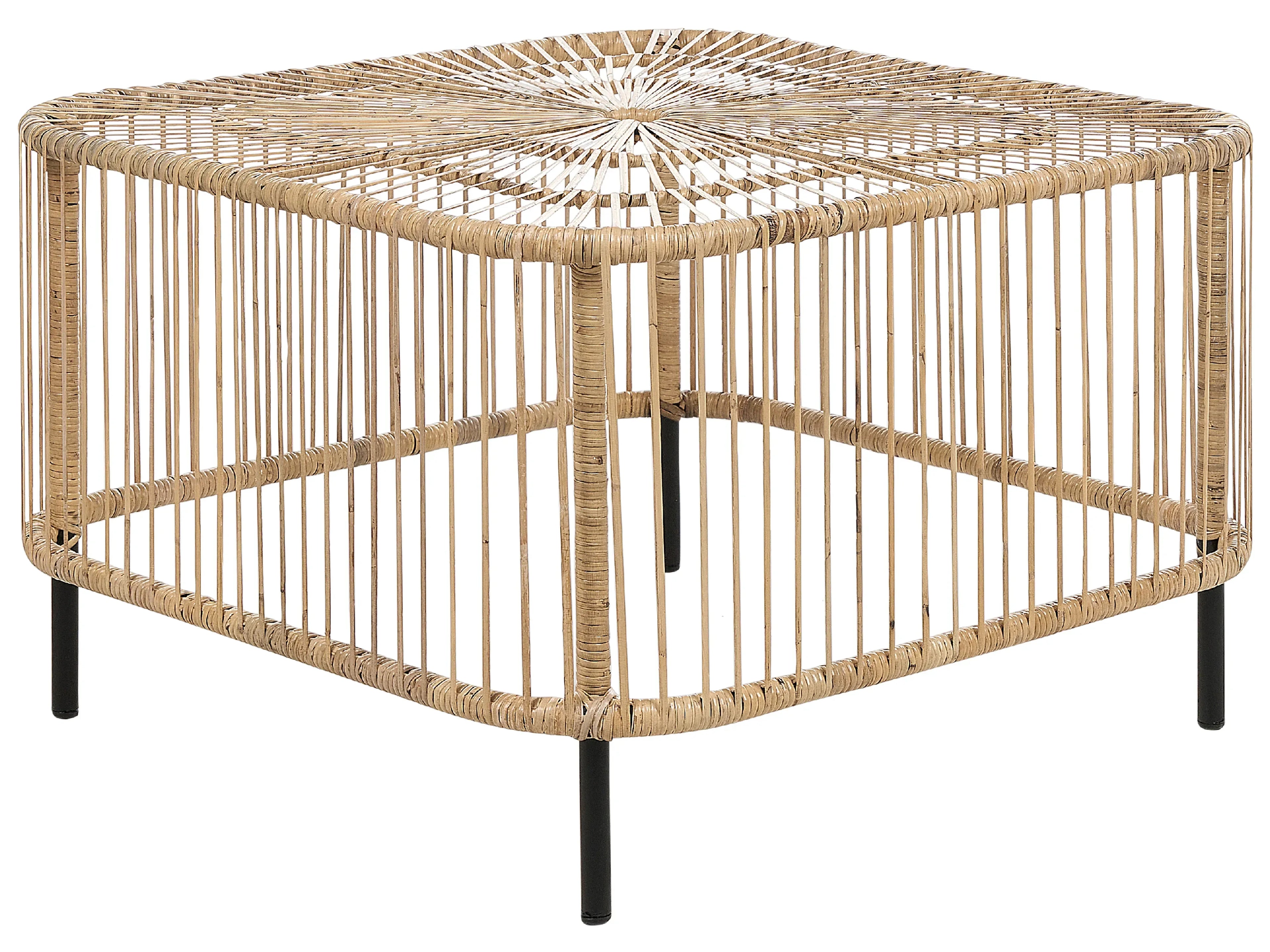 Tavolino da giardino  67 cm 67 cm Rattan Naturale
