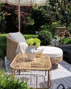 Table de jardin 67 cm 67 cm Rotin Naturel