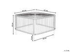 Table de jardin 67 cm 67 cm Rotin Naturel