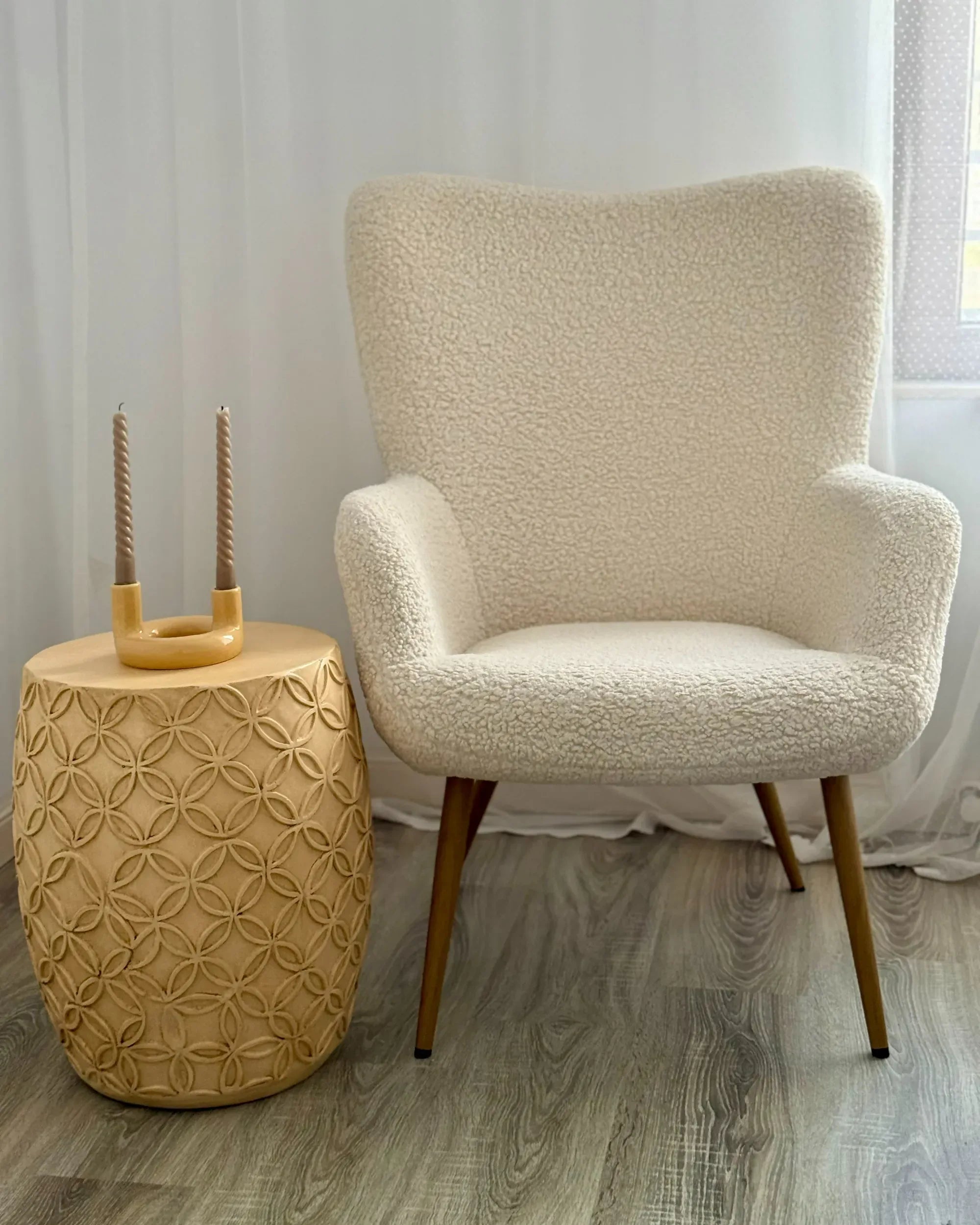 Table basse 33 cm 33 cm Beige clair