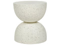 Tavolino  40 cm 40 cm Effetto terrazzo Terrazzo Bianco