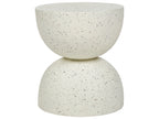 Tavolino  40 cm 40 cm Effetto terrazzo Terrazzo Bianco