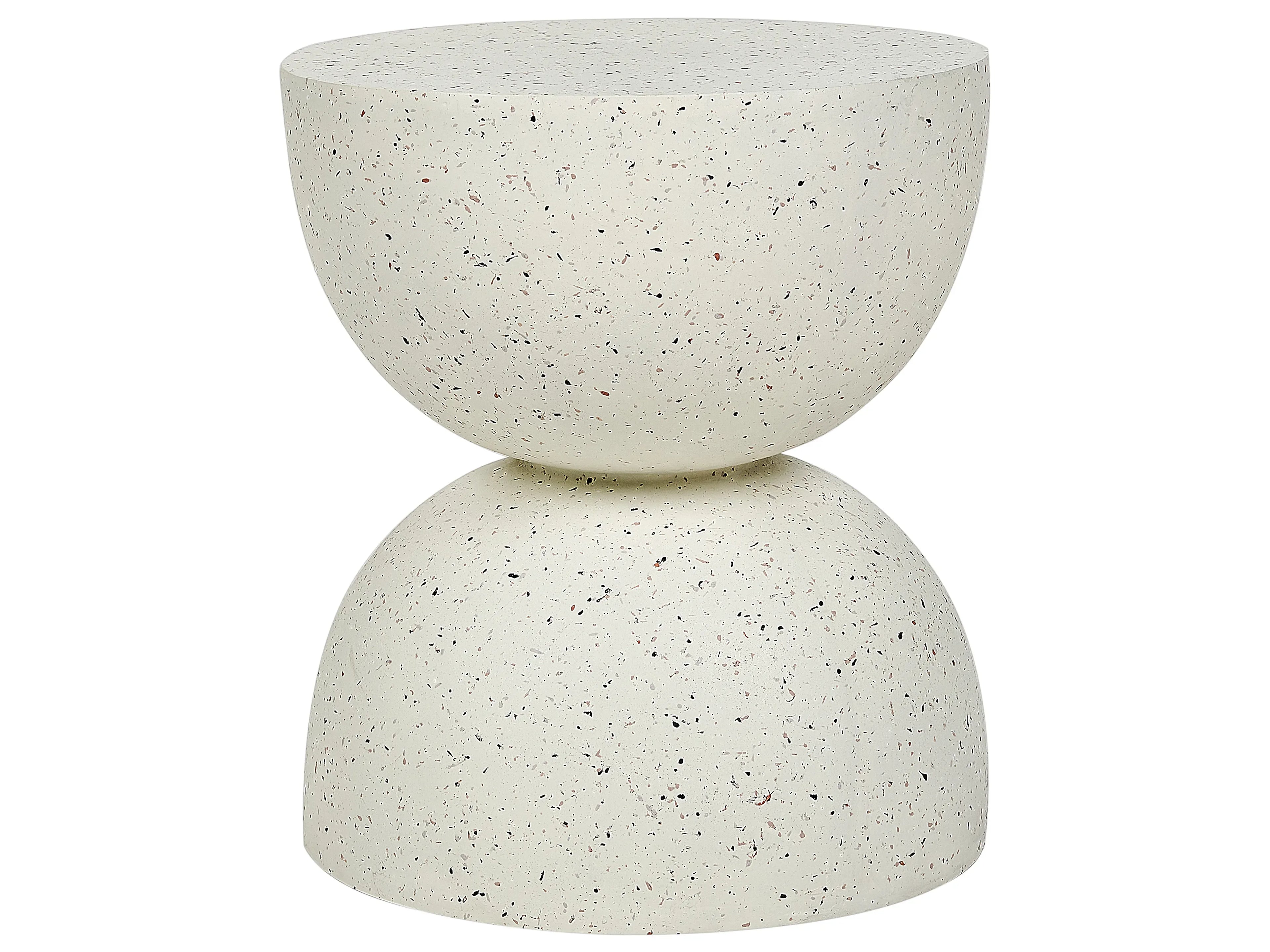 Tavolino  40 cm 40 cm Effetto terrazzo Terrazzo Bianco