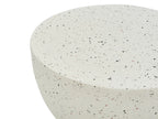 Table basse 40 cm 40 cm Effet terrazzo Blanc terrazzo