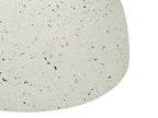 Table basse 40 cm 40 cm Effet terrazzo Blanc terrazzo