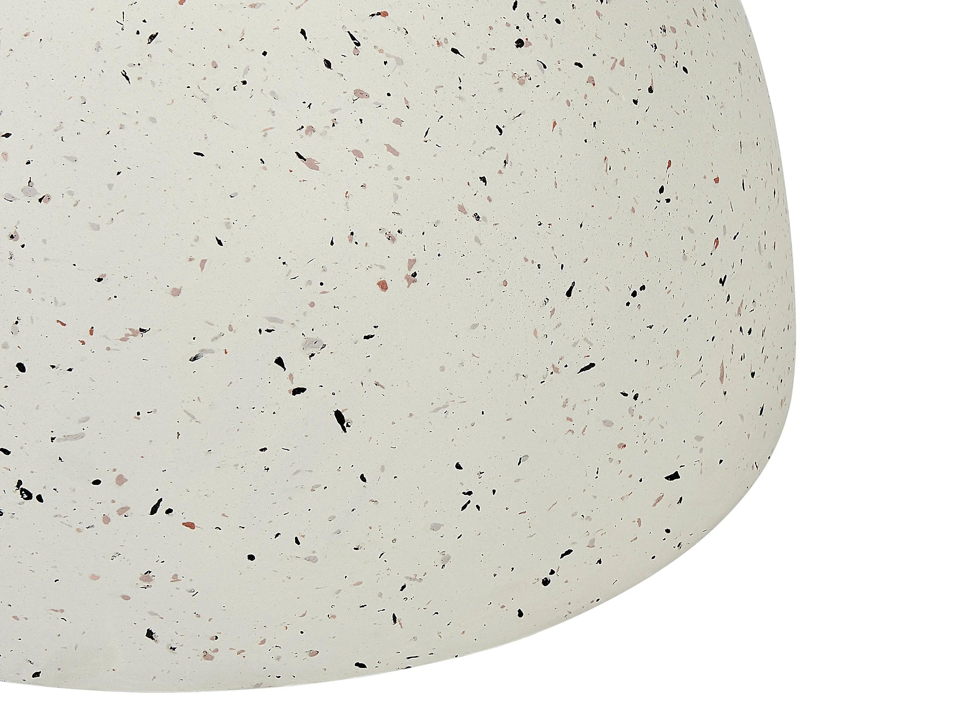 Table basse 40 cm 40 cm Effet terrazzo Blanc terrazzo