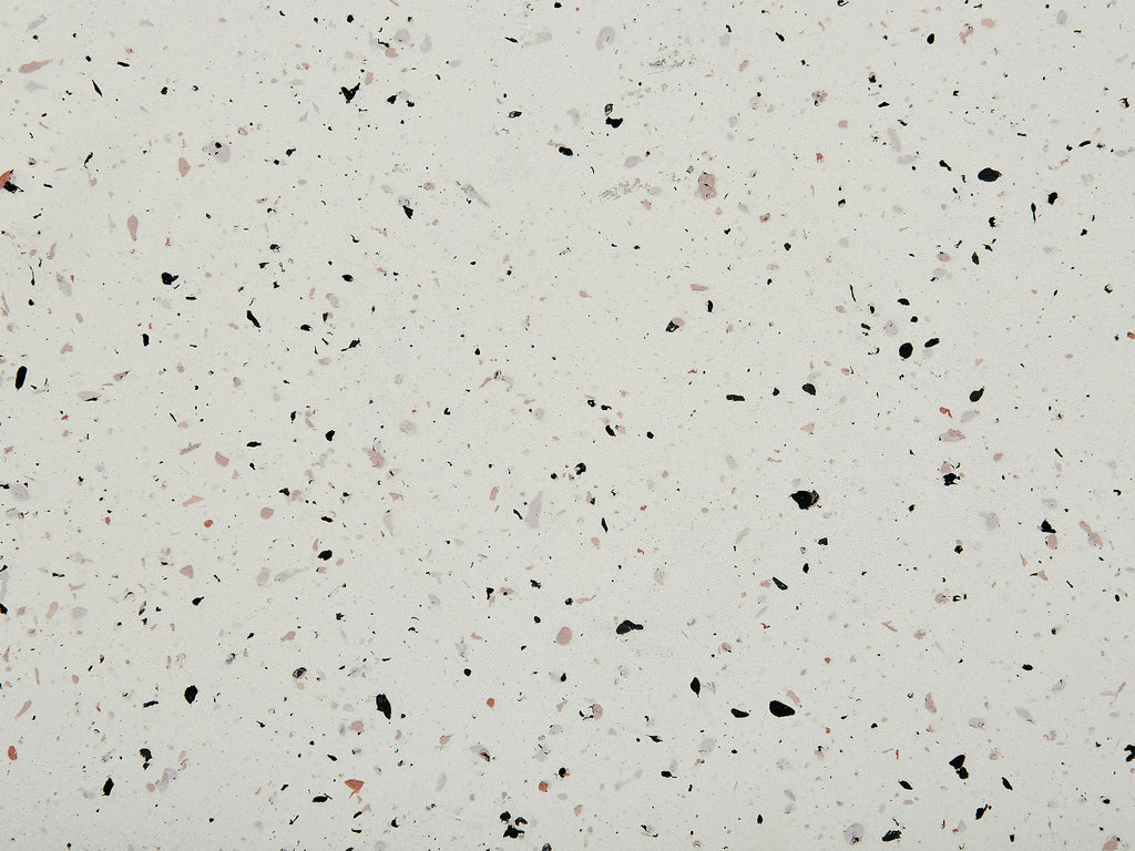 Table basse 40 cm 40 cm Effet terrazzo Blanc terrazzo