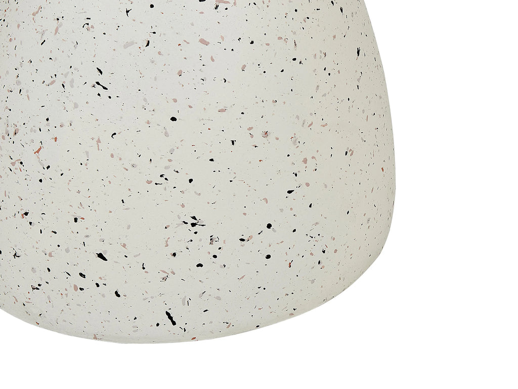 Table d'appoint 50 cm 50 cm Terrazzo Blanc