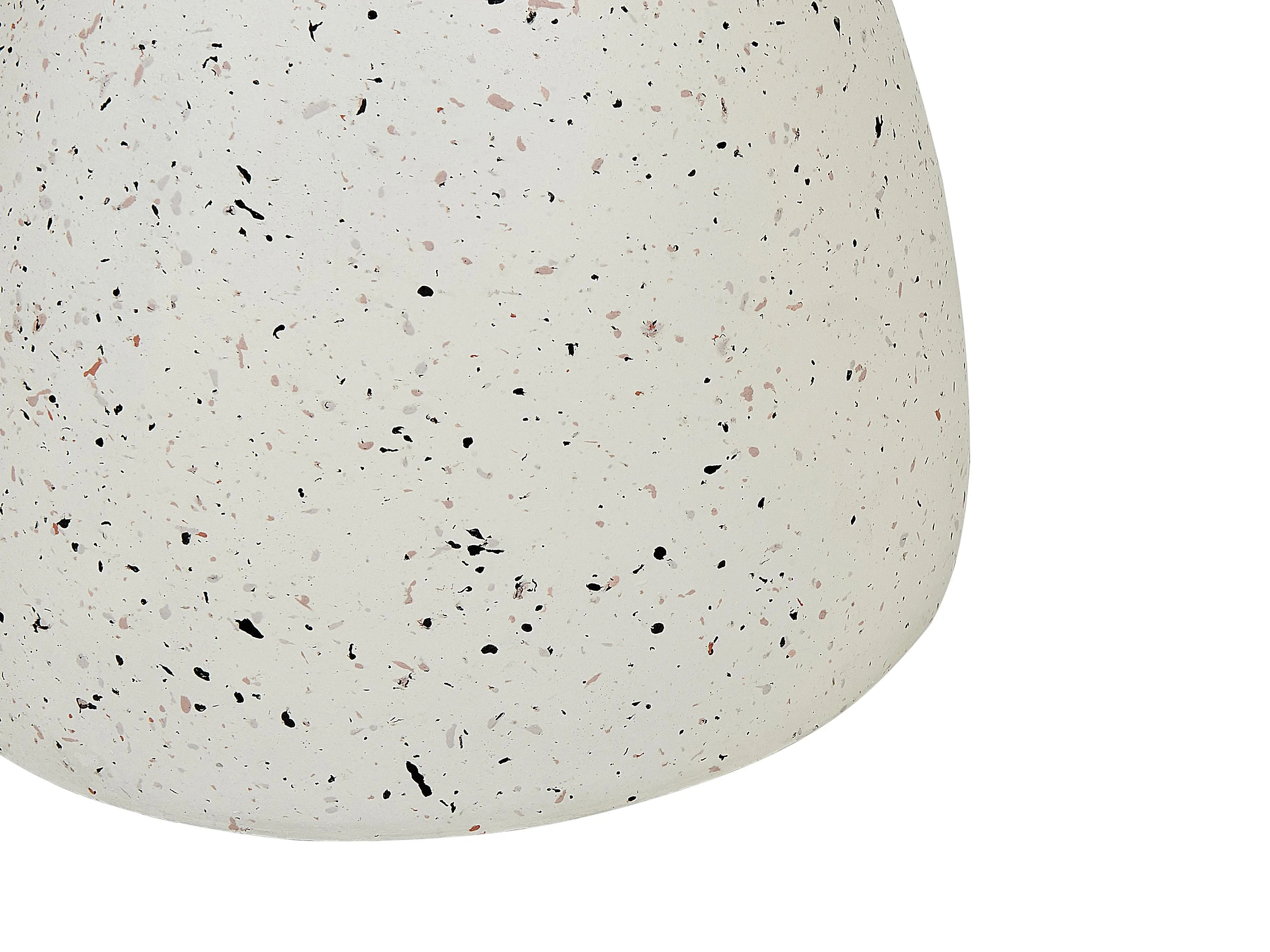 Table d'appoint 50 cm 50 cm Terrazzo Blanc