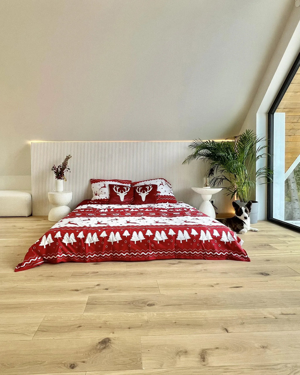 Table d'appoint 50 cm 50 cm Terrazzo Blanc