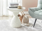 Table d'appoint 50 cm 50 cm Terrazzo Blanc