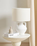 Table d'appoint 50 cm 50 cm Terrazzo Blanc