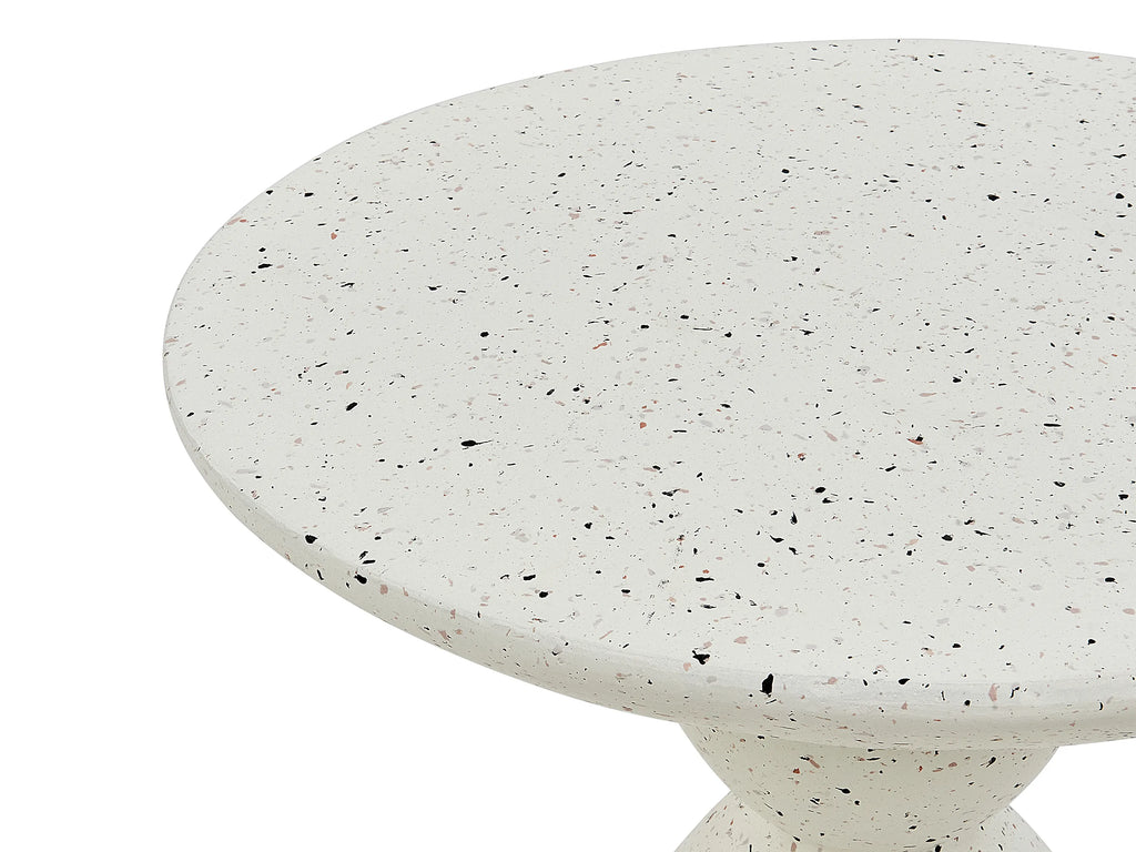 Table d'appoint 50 cm 50 cm Terrazzo Blanc
