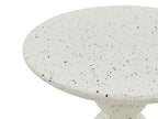 Table d'appoint 50 cm 50 cm Terrazzo Blanc