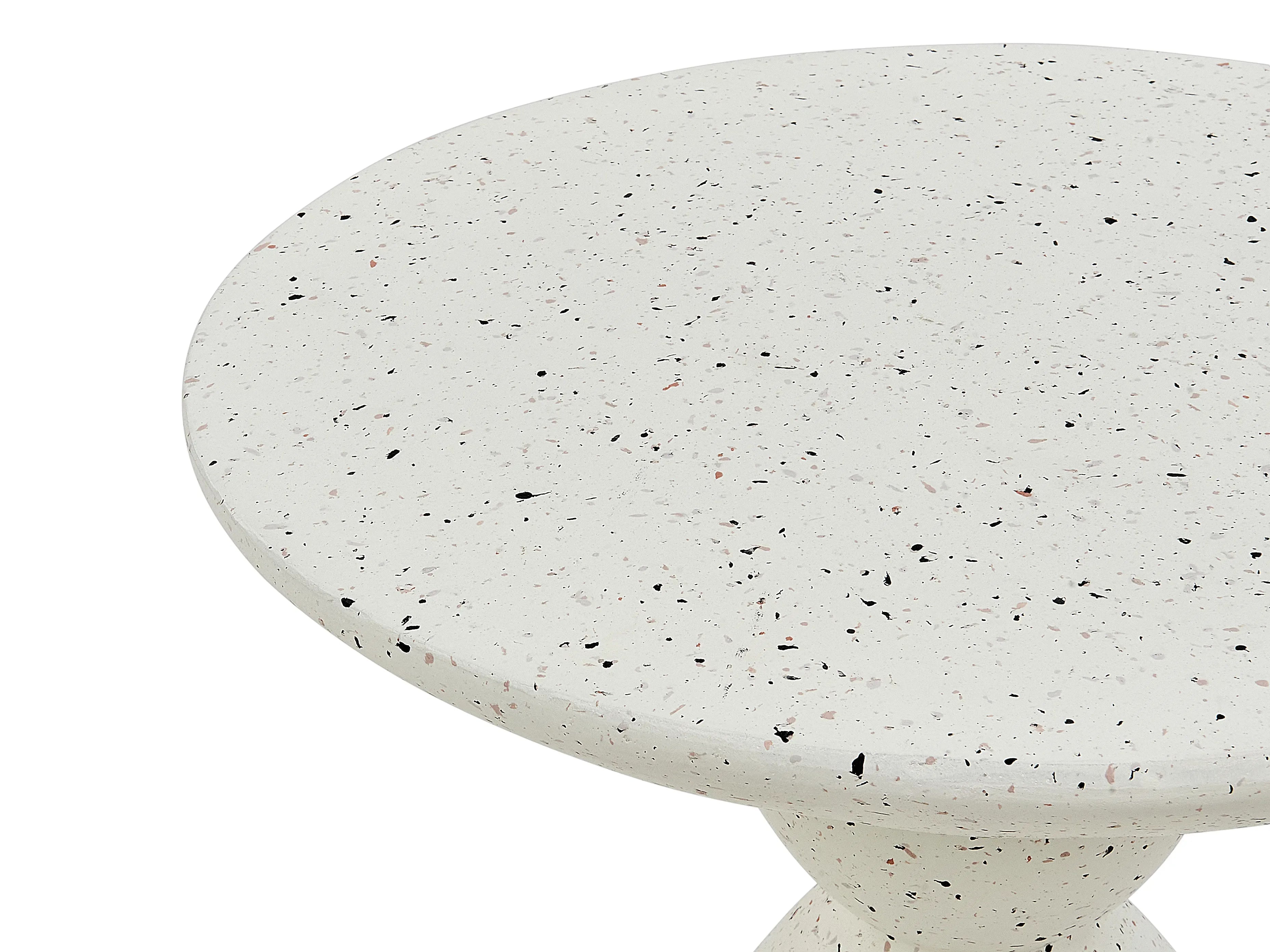 Table d'appoint 50 cm 50 cm Terrazzo Blanc