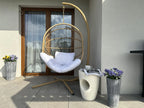 Table basse 37 cm 37 cm Effet terrazzo Terrazzo Blanc