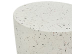 Table basse 37 cm 37 cm Effet terrazzo Terrazzo Blanc