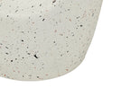 Table basse 37 cm 37 cm Effet terrazzo Terrazzo Blanc