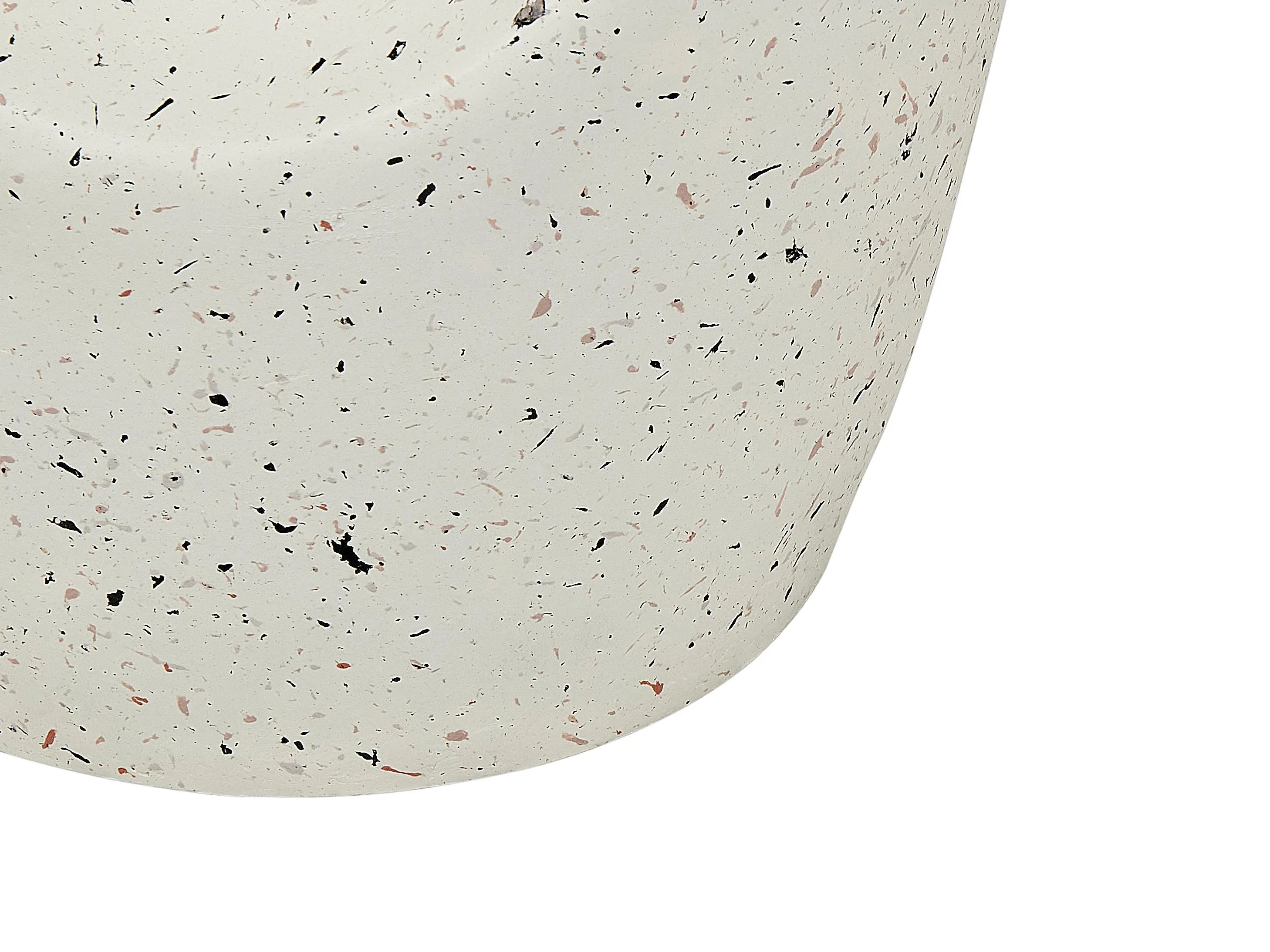 Table basse 37 cm 37 cm Effet terrazzo Terrazzo Blanc
