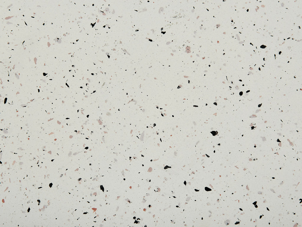 Table basse 37 cm 37 cm Effet terrazzo Terrazzo Blanc