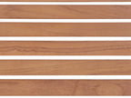 Table de salle à manger de jardin 200 cm x 90 cm en bois de teck certifié marron