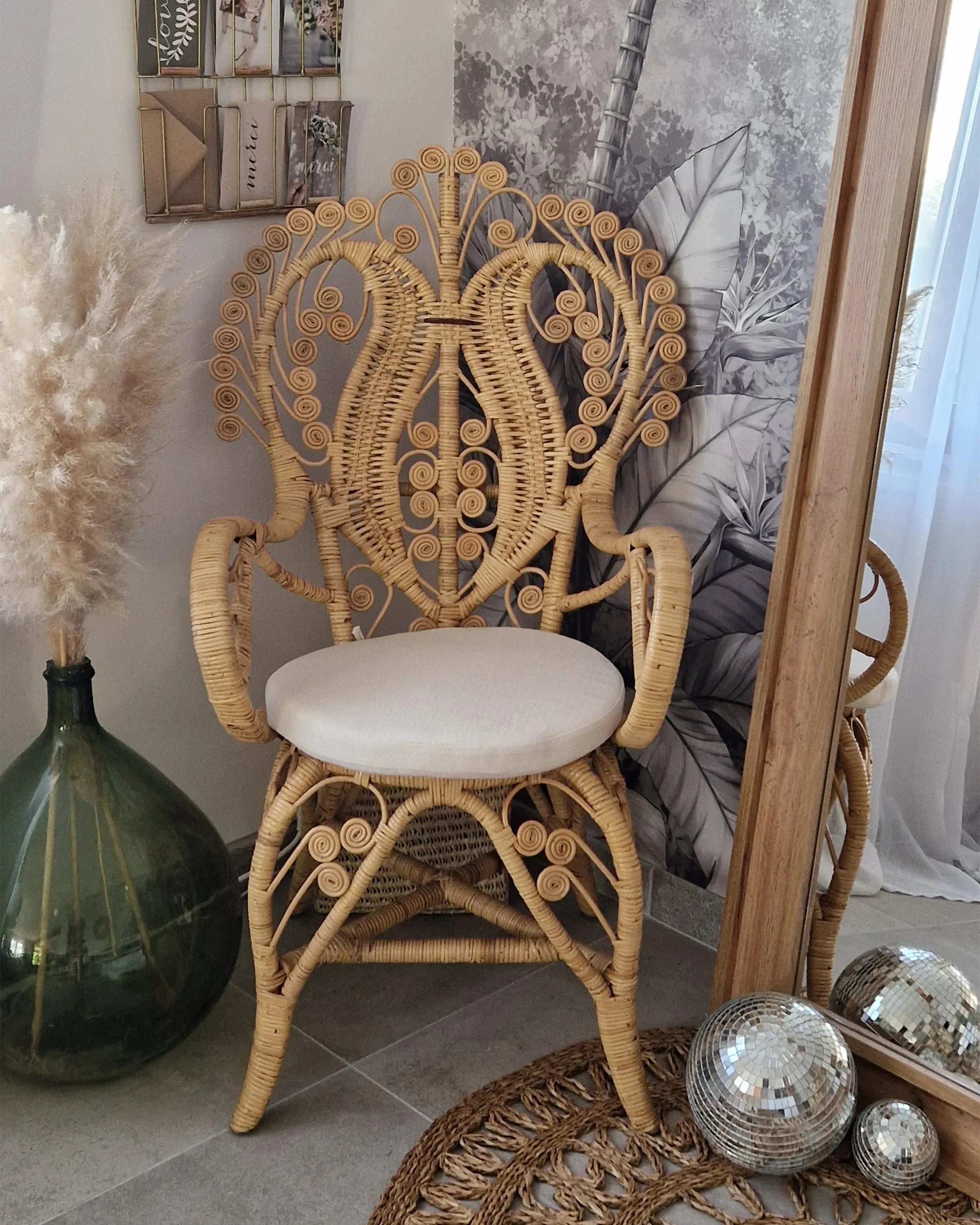 Chaise en Rotin Naturel