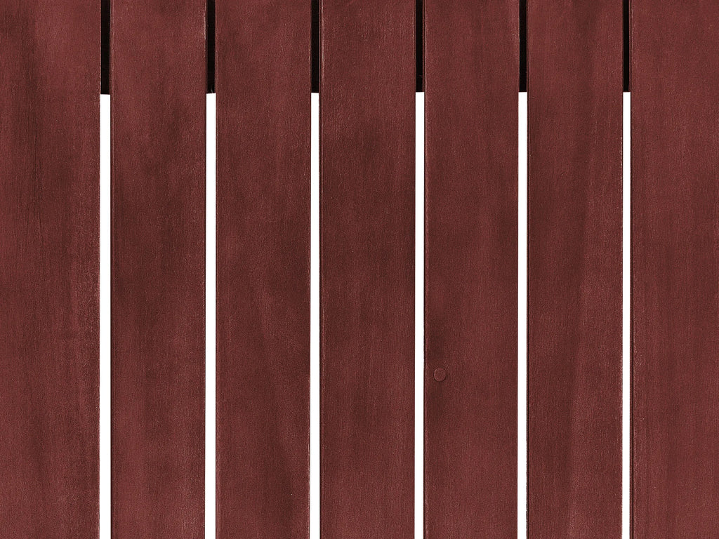 Canapé de jardin 3 places Modulable Bois d'acacia Rouge foncé